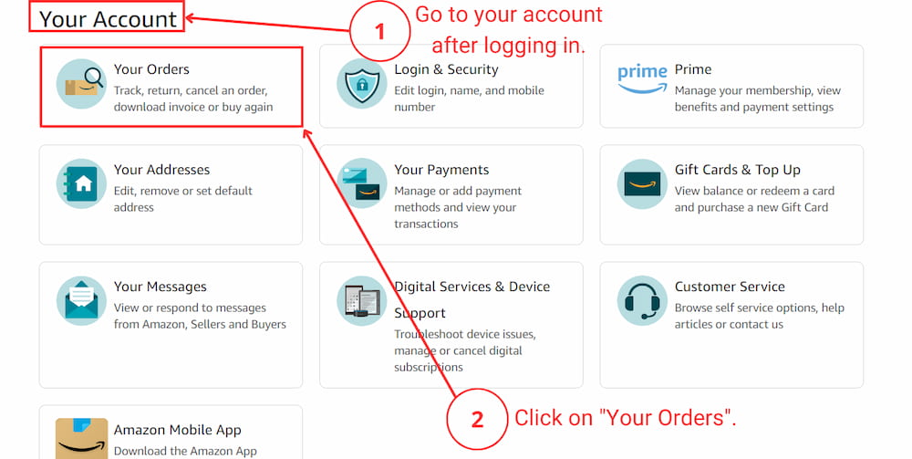 Amazon order tracking 1