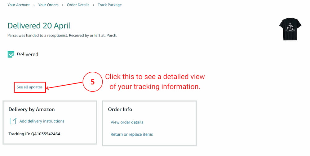 Amazon order tracking 3