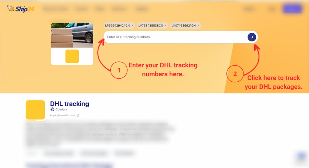 DHL sekimas