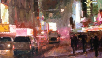 Capturing the energy of the city with watercolors